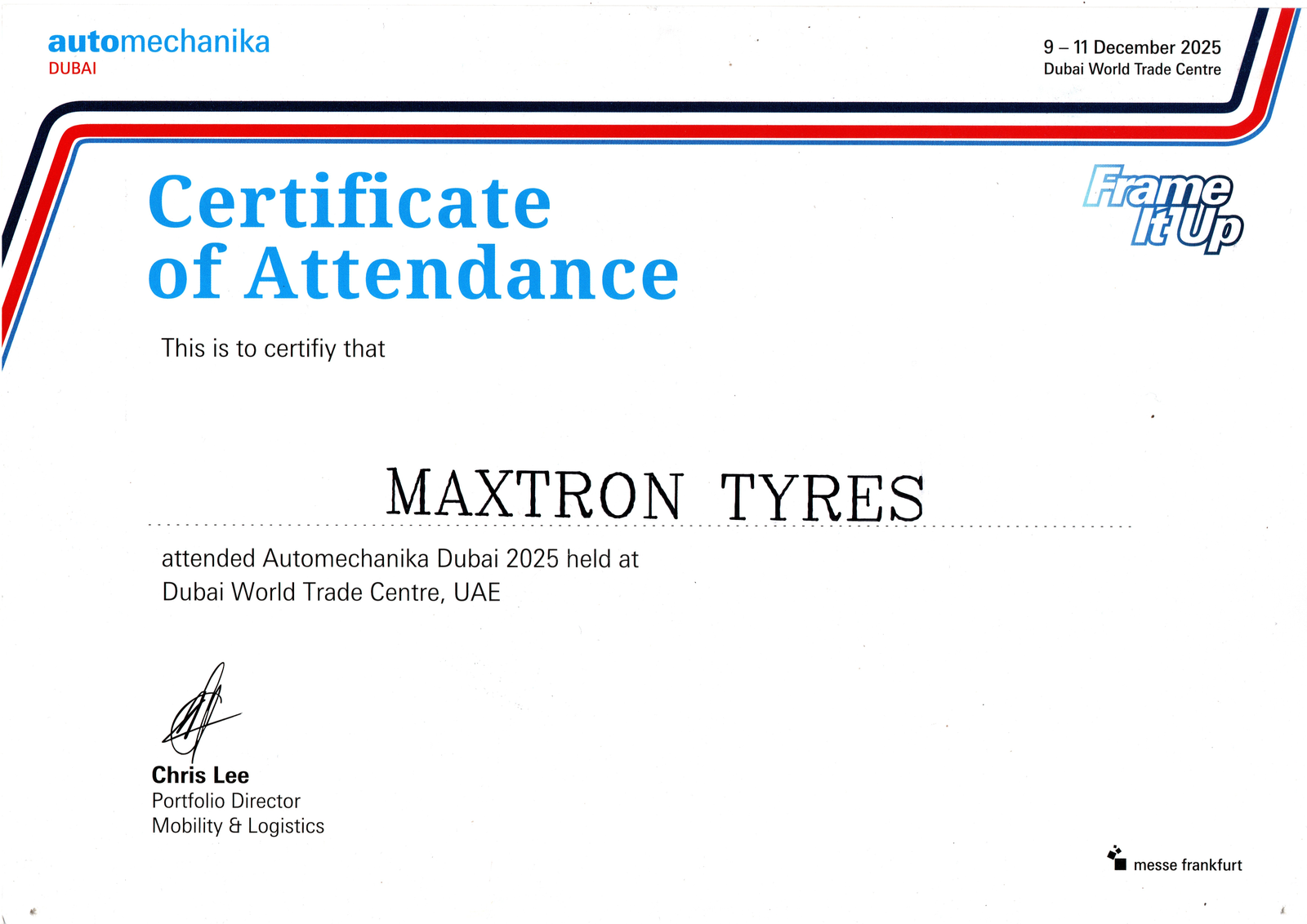 Maxtron at Automechanika Dubai exhibition