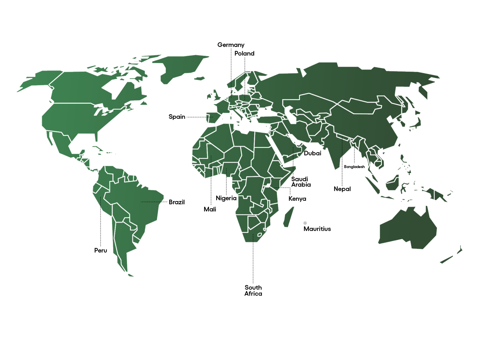 Maxtron global presence world map